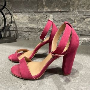 Faux Suede Heels (wide)
